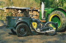 Le trimoteur 125 cm3 de Fabien après restauration (1950)