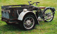 Le trimoteur 125 cm3 de Fabien avant restauration (1950)
